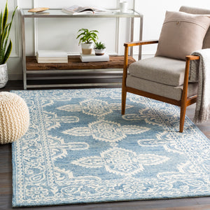 Granada GND-2300 Global Wool Rug GND2300-99139 Pale Blue, Beige, Sky Blue 100% Wool 9'9" x 13'9"