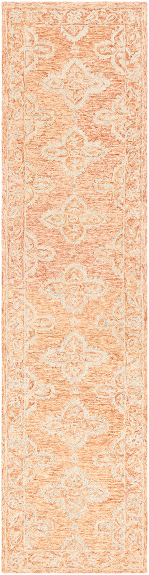 Granada GND-2301 Global Wool Rug GND2301-2610 Rust, Peach, Khaki 100% Wool 2'6" x 10'