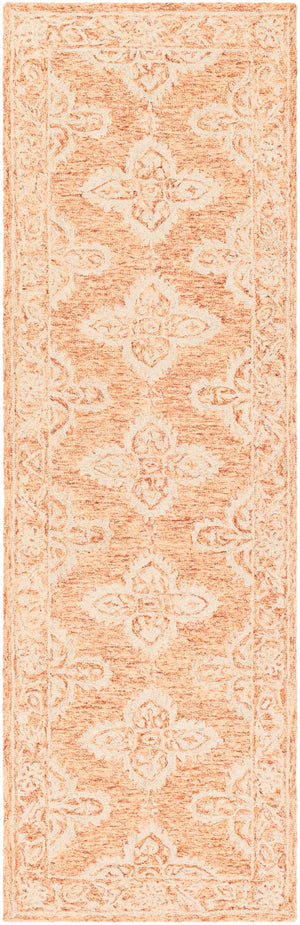 Granada GND-2301 Global Wool Rug GND2301-268 Rust, Peach, Khaki 100% Wool 2'6" x 8'