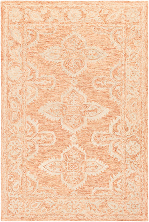 Granada GND-2301 Global Wool Rug GND2301-99139 Rust, Peach, Khaki 100% Wool 9'9" x 13'9"