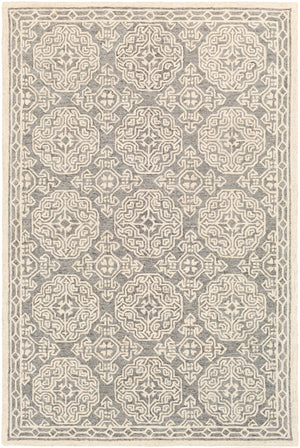 Granada GND-2304 Traditional Wool Rug GND2304-99139 Medium Gray, Beige, Charcoal 100% Wool 9'9" x 13'9"