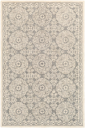 Granada GND-2304 Traditional Wool Rug GND2304-99139 Medium Gray, Beige, Charcoal 100% Wool 9'9" x 13'9"