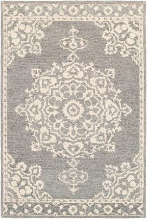 Granada GND-2310 Traditional Wool Rug GND2310-99139 Medium Gray, Beige, Charcoal 100% Wool 9'9" x 13'9"