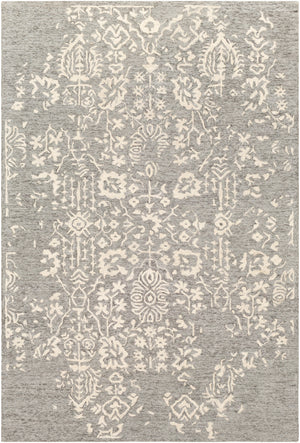 Granada GND-2312 Traditional Wool Rug GND2312-99139 Medium Gray, Beige, Charcoal 100% Wool 9'9" x 13'9"