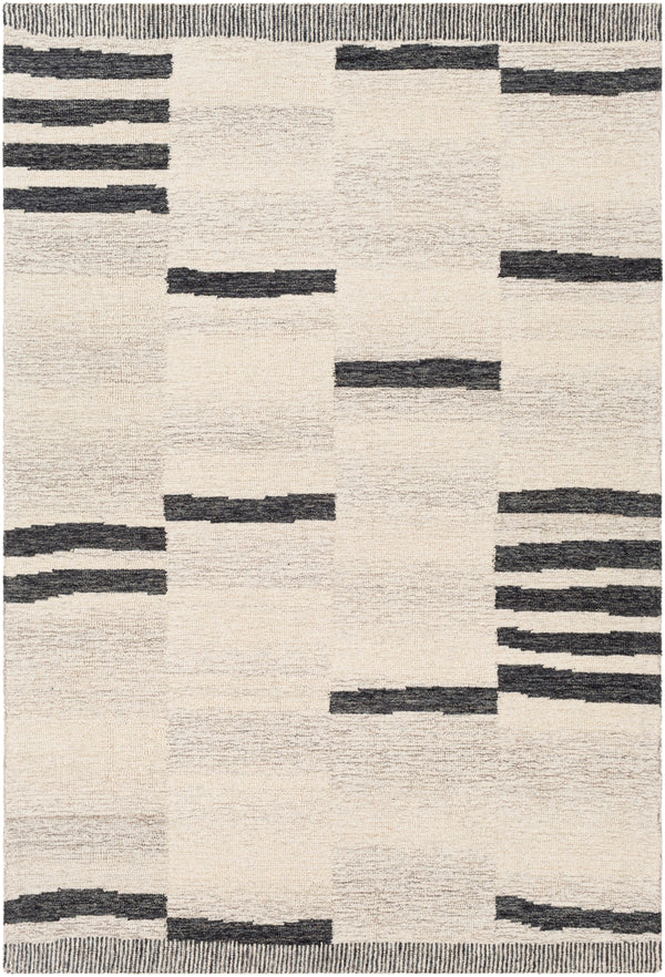 Granada GND-2330 Modern Wool Rug GND2330-99139 Charcoal, Beige, Taupe 100% Wool 9'9" x 13'9"