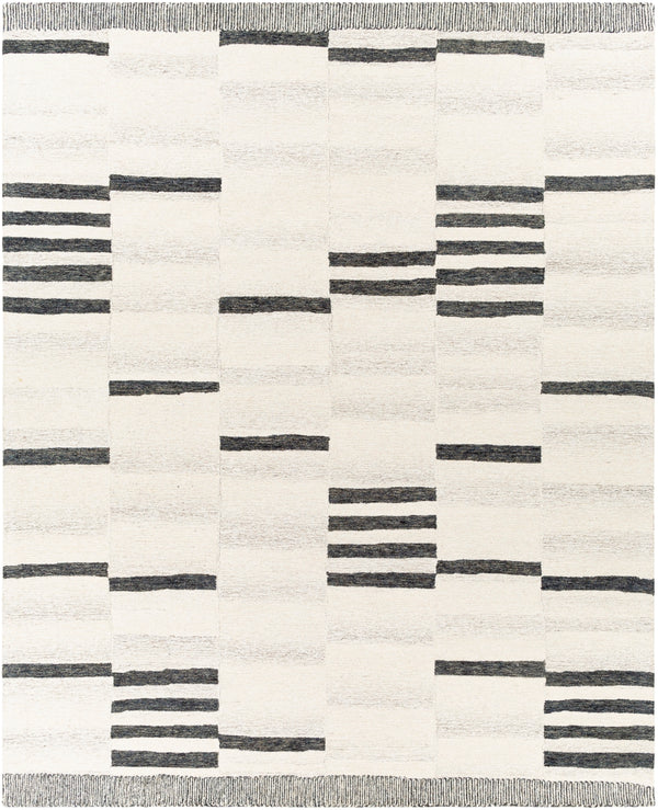 Granada GND-2330 Modern Wool Rug GND2330-810 Charcoal, Beige, Taupe 100% Wool 8' x 10'
