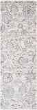 Genesis GNS-2303 Traditional Polyester Rug GNS2303-2776 Silver Gray, White, Denim, Pale Blue, Medium Gray 100% Polyester 2'7" x 7'7"