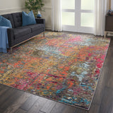 Nourison Celestial CES14 Modern Machine Made Power-loomed Indoor only Area Rug Sunset 7'10" x 10'6" 99446462596