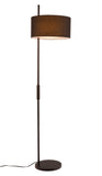 Zuo Modern Lonte Steel, Poly Cotton, Acrylic Modern Commercial Grade Floor Lamp Black Steel, Poly Cotton, Acrylic