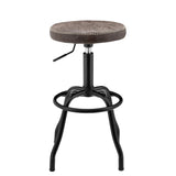 Eaton Leatherette Gaslift Backless Swivel Bar Stool