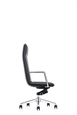 VIG Furniture Modrest Gorsky - Modern Black High Back Executive Office Chair VGFUA1819-BLK-OC