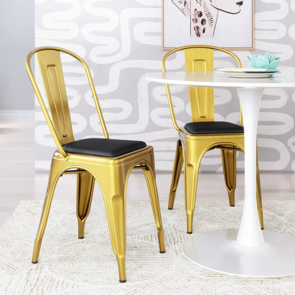 Zuo Modern Elio 100% Leather, Foam Modern Commercial Grade Cushions Black 100% Leather, Foam