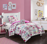 Kid's City Twin 4pc Comforter Set