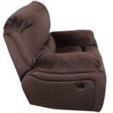 Porter Designs Ramsey Microfiber Glider Transitional Recliner Brown 03-112C-05-6012