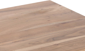 Porter Designs Portola Solid Acacia Wood Transitional End Table Natural 05-108-07-5034