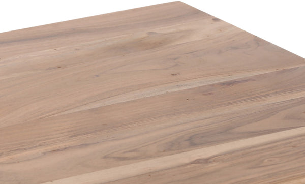 Porter Designs Portola Solid Acacia Wood Transitional End Table Natural 05-108-07-5034