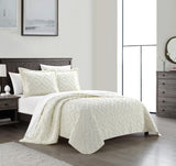 Cody Beige Queen 7pc Quilt Set