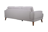 Porter Designs Anzio Top Quality Leather Transitional Sofa Cream 02-204C-01-7120