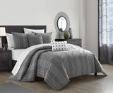 Desiree Grey Queen 9pc Comforter Set