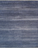 Pasargad Transitiona Allover Transitiona Bamboo Silk & Wool Rug GRASS-NVY 9x12-PASARGAD