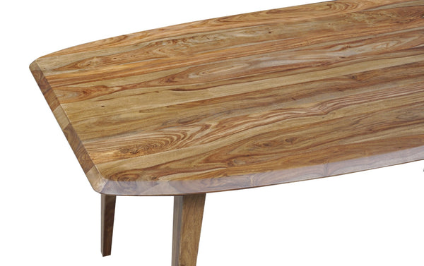 Porter Designs Fusion Solid Sheesham Wood Modern Dining Table Natural 07-117-01-6730