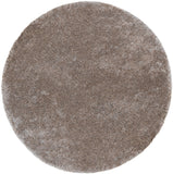 Grizzly GRIZZLY-6 Modern Polyester Rug GRIZZLY6-8RD Light Gray 100% Polyester 8' Round
