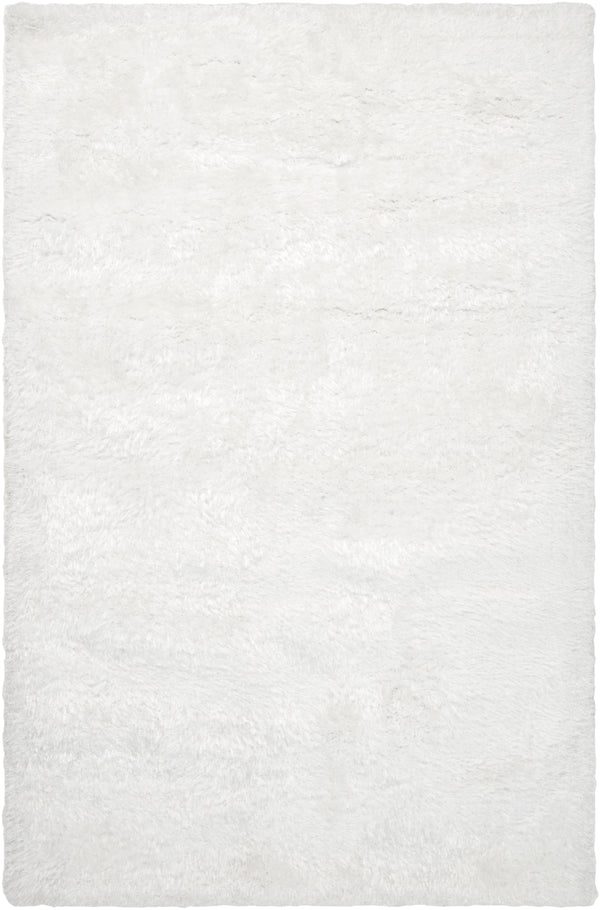 Grizzly GRIZZLY-9 Modern Polyester Rug GRIZZLY9-58 White 100% Polyester 5' x 8'