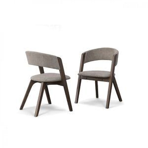 VIG Furniture Modrest Grover - Modern Grey & Dark Wenge Dining Chair (Set of 2) VGMA-MI-722 VGMA-MI-722
