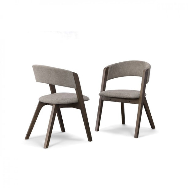 VIG Furniture Modrest Grover - Modern Grey & Dark Wenge Dining Chair (Set of 2) VGMA-MI-722 VGMA-MI-722