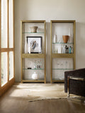 Hooker Furniture Curata Modern-Contemporary Bunching Bookcase in Metal and Glass 1600-10445-MTL1