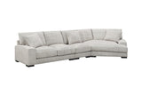 Porter Designs Big Chill Soft Microfiber Contemporary Sectional Gray 01-33C-21-4439-KIT