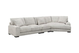 Big Chill Soft Microfiber Sectional Sofa - Plush Comfort with Durable Support for Cozy Living Spaces