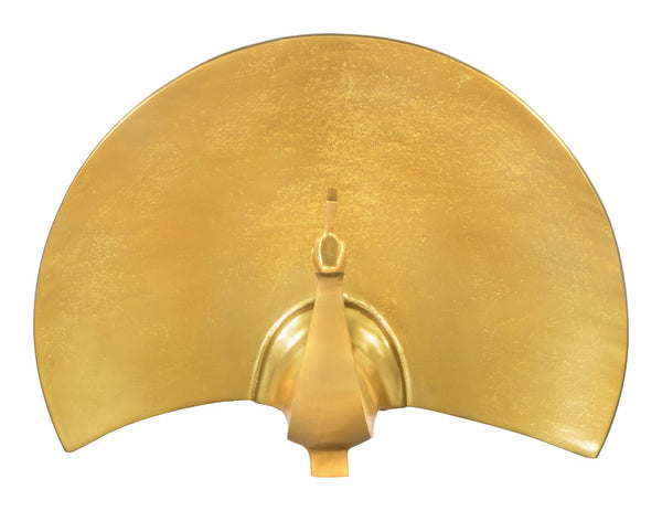 Zuo Modern Fan Aluminum Modern Commercial Grade Table Art Gold Aluminum