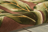 Nourison Tropics TS02 Floral Handmade Tufted Indoor Area Rug Khaki 7'6" x 9'6" 99446819161