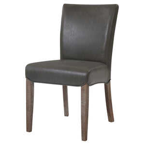 Beverly Hills Bonded Leather Dining Chairs - Set of 2, Chic Design, Easy to Clean, Fully Assembled