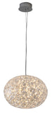 Bethel Chrome Single Pendant Lighting in Metal & Acrylic