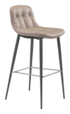 EE2640 100% Polyurethane, Plywood, Steel Modern Commercial Grade Bar Chair Set - Set of 2
