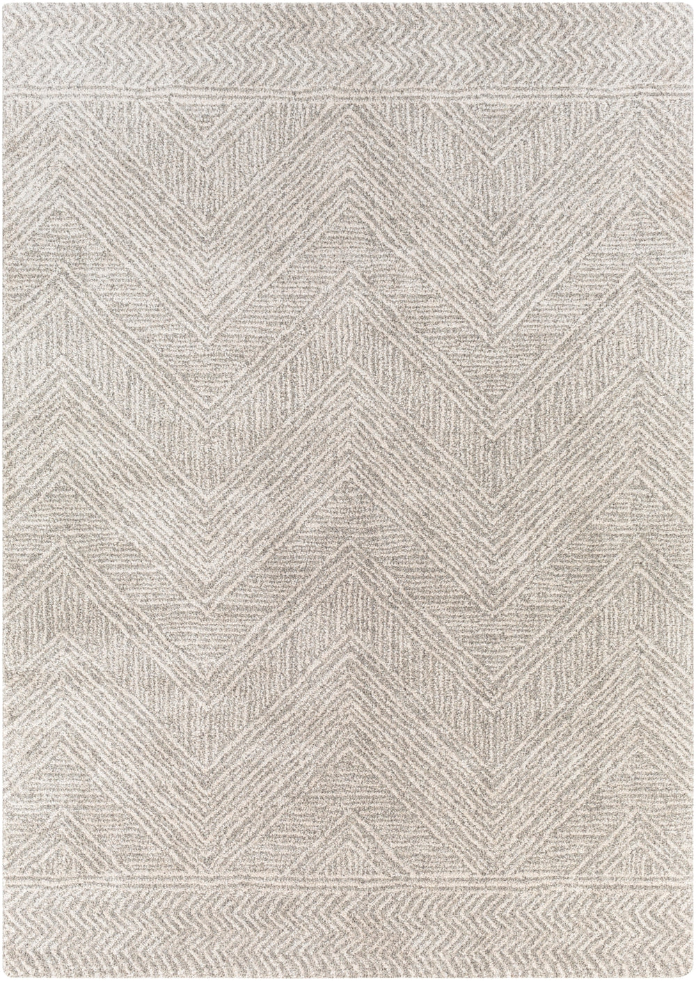 Gavic GVC-2300 Modern Polyester, Polypropylene Rug GVC2300-912 Silver Gray, Beige, Charcoal 55% Polyester, 45% Polypropylene 9' x 12'