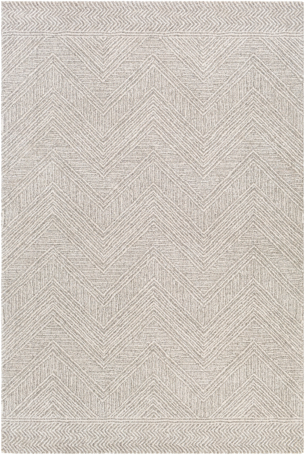 Gavic GVC-2300 Modern Polyester, Polypropylene Rug GVC2300-912 Silver Gray, Beige, Charcoal 55% Polyester, 45% Polypropylene 9' x 12'