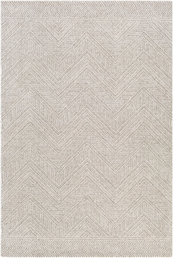 Gavic GVC-2300 Modern Polyester, Polypropylene Rug GVC2300-912 Silver Gray, Beige, Charcoal 55% Polyester, 45% Polypropylene 9' x 12'