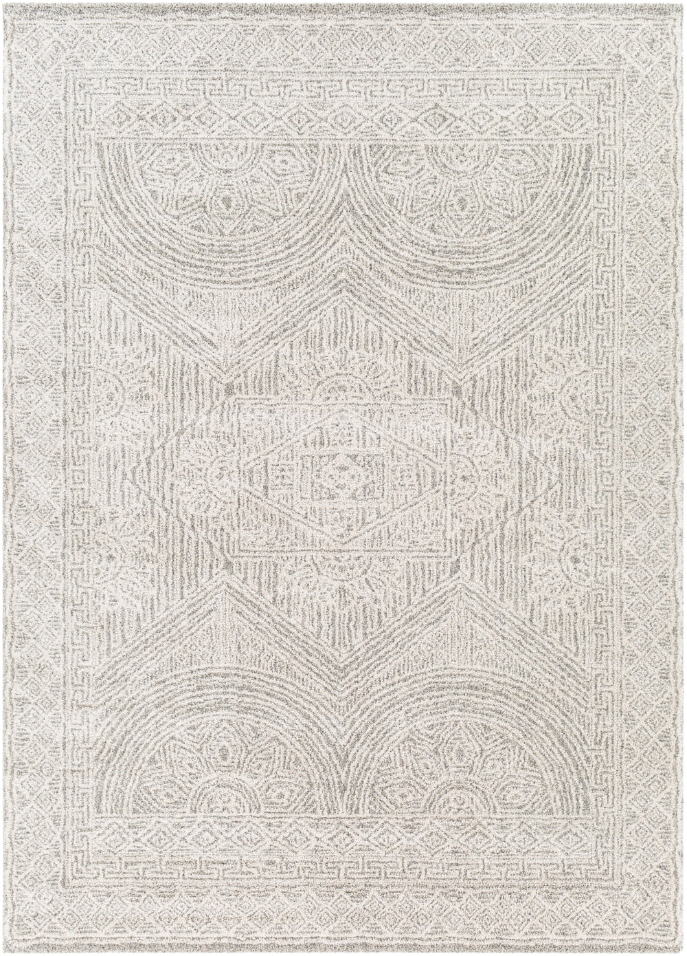Gavic GVC-2301 Global Polyester, Polypropylene Rug GVC2301-912 Cream, Beige, Light Gray, Taupe, Charcoal 55% Polyester, 45% Polypropylene 9' x 12'