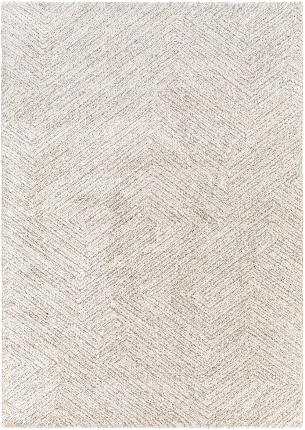 Gavic GVC-2302 Modern Polyester, Polypropylene Rug GVC2302-912 Cream, Beige, Light Gray, Taupe, Charcoal 55% Polyester, 45% Polypropylene 9' x 12'