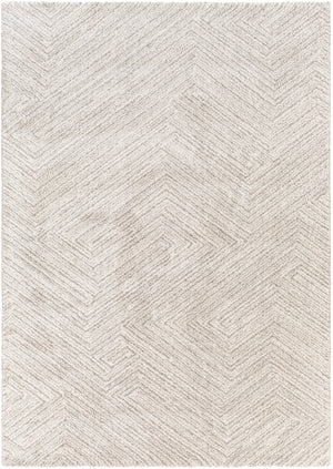 Gavic GVC-2302 Modern Polyester, Polypropylene Rug GVC2302-5373 Cream, Beige, Light Gray, Taupe, Charcoal 55% Polyester, 45% Polypropylene 5'3" x 7'3"