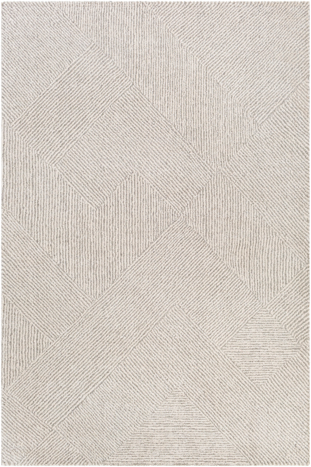 Gavic GVC-2304 Modern Polyester, Polypropylene Rug GVC2304-912 Cream, Beige, Light Gray, Taupe, Charcoal 55% Polyester, 45% Polypropylene 9' x 12'