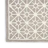 Nourison Nicole Curtis Series 2 SR201 Modern & Contemporary Handmade Hand Tufted Indoor only Area Rug Grey 7'9" x 9'9" 99446879530