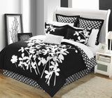 IRIS BLACK QUEEN 7PC COMFORTER SET