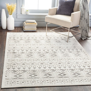Greenwich GWC-2306 Global Polypropylene Rug GWC2306-81012 Cream, Medium Gray 100% Polypropylene 8'10" x 12'