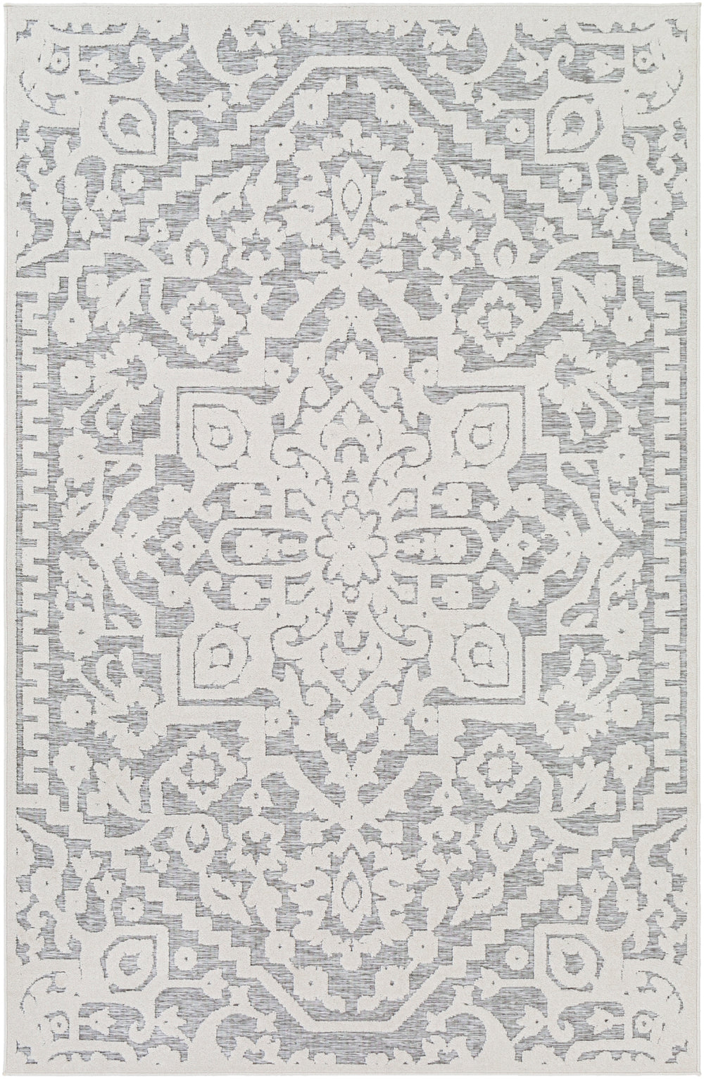 Greenwich GWC-2319 Traditional Polypropylene Rug GWC2319-71010 Cream, Medium Gray 100% Polypropylene 7'10" x 10'