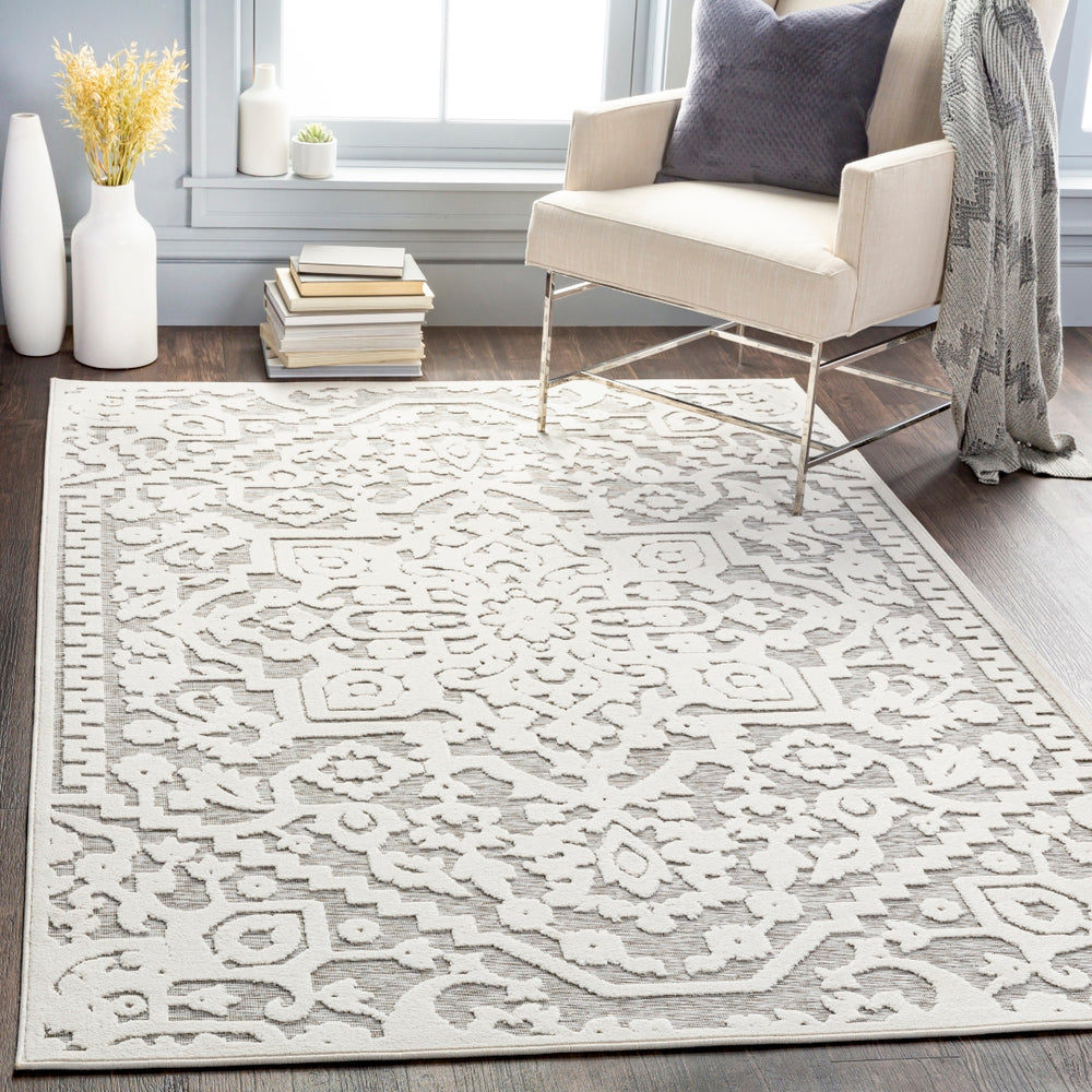 Greenwich GWC-2319 Traditional Polypropylene Rug GWC2319-71010 Cream, Medium Gray 100% Polypropylene 7'10" x 10'
