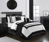 Hortense Black King 8pc Comforter Set